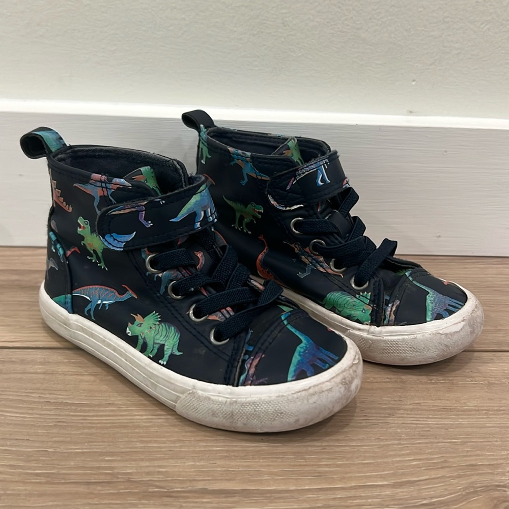 H&M Faux Leather Kids Hightops - Dino